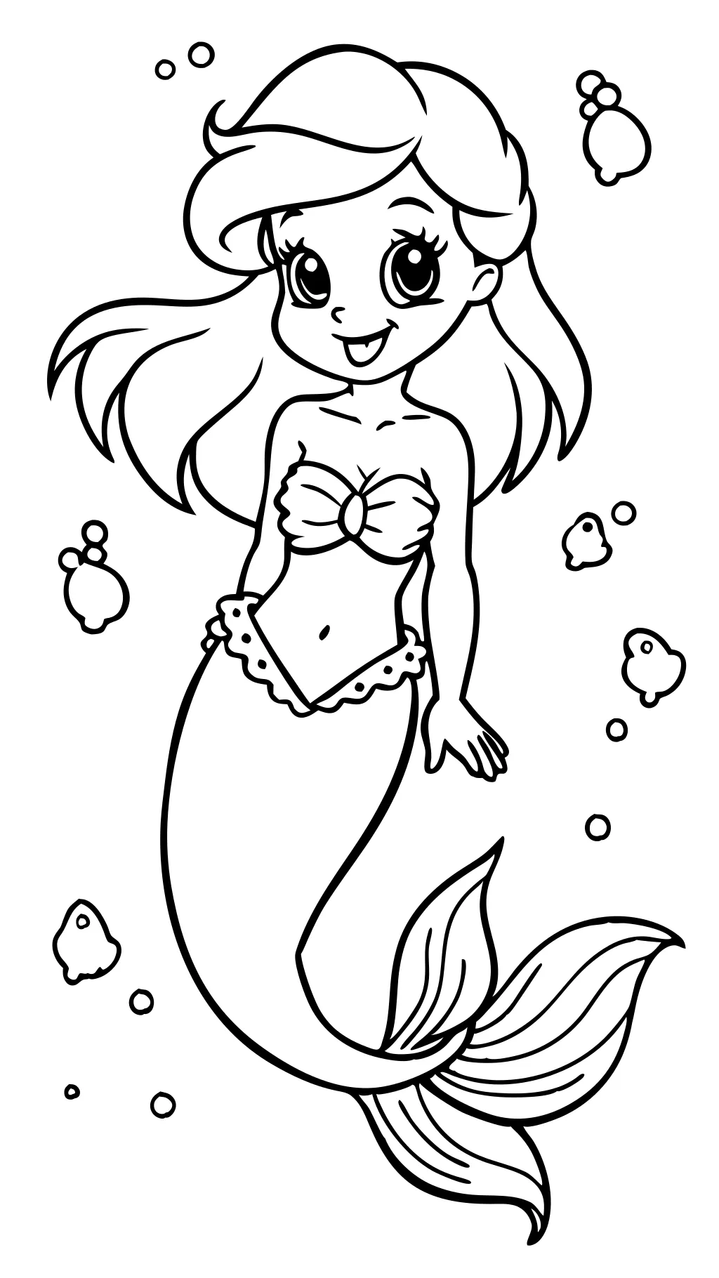 printable ariel coloring pages